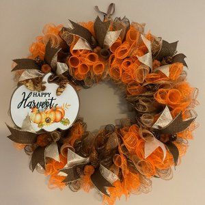 FALL Wreath-Happy Harvest